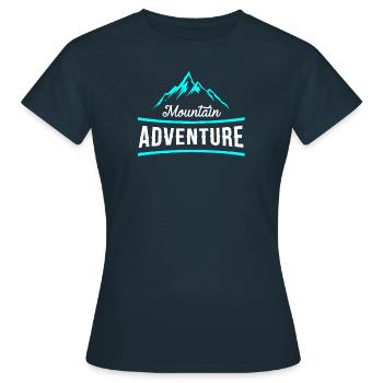 Cadeau d'alpiniste expériences montagne - T-shirt Femme - marine - Devant - AI Model Female 172 dark (172cm)