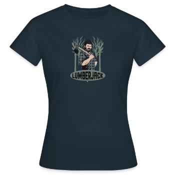 Forêt bûcheron agriculteur scierie cadeau - T-shirt Femme - marine - Devant - AI Model Female 172 dark (172cm)