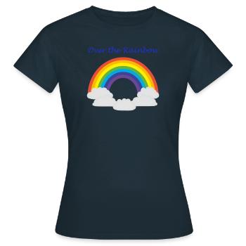 Over the rainbow - Women's T-Shirt - navy - Front - AI Model Female 172 dark (172cm)