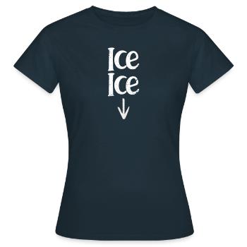 Babybauch - Frauen T-Shirt - Navy - Vorne - AI Model Female 172 dark (172cm)