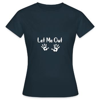 femme enceinte - T-shirt Femme - marine - Devant - AI Model Female 172 dark (172cm)