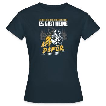 Il n'y a pas d'application pour ça - T-shirt Femme - marine - Devant - AI Model Female 172 dark (172cm)