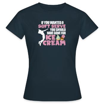 Volley volley beach beach serve cadeau - T-shirt Femme - marine - Devant - AI Model Female 172 dark (172cm)