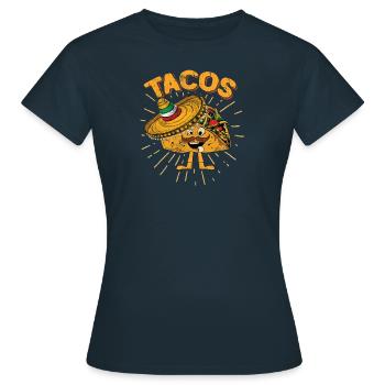 Taco Neuheit Cinco De Mayo Taco Liebhaber - Frauen T-Shirt - Navy - Vorne - AI Model Female 172 dark (172cm)
