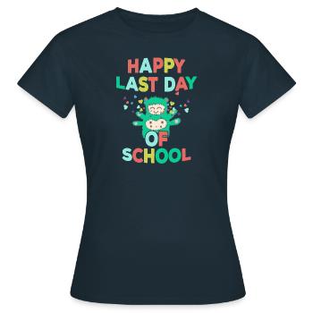 College Graduation 2018 Funny Graduate for Her - Women's T-Shirt - navy - Front - AI Model Female 172 dark (172cm)