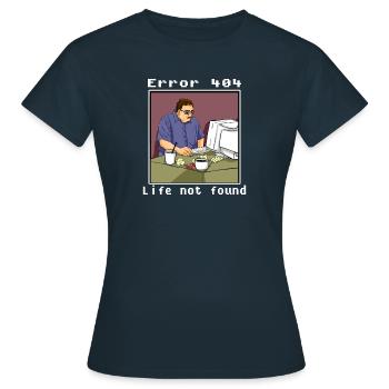 Funny Nerd Geek Computer Gamer Hacker Gift - Women's T-Shirt - navy - Front - AI Model Female 172 dark (172cm)
