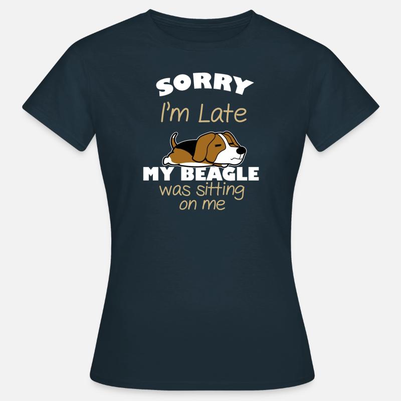 beagle - Women's T-Shirt - navy