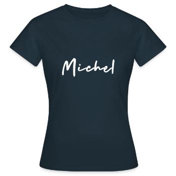 Michel - T-shirt Femme - marine - Devant - AI Model Female 172 dark (172cm)