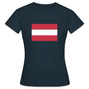 Drapeau de l’Autriche, Drapeau de l’Autriche, Autriche - T-shirt Femme - marine - Devant - AI Model Female 172 dark (172cm)