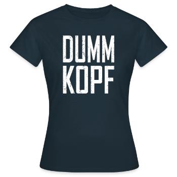 fool - Women's T-Shirt - navy - Front - AI Model Female 172 dark (172cm)