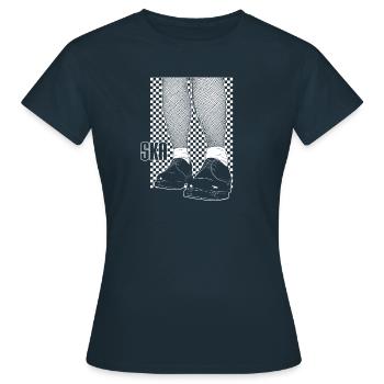 Ska graphic - Trojan Clothing - Women's T-Shirt - navy - Front - AI Model Female 172 dark (172cm)