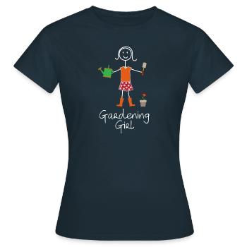 Gärtnerin Gärtnerei Garten Gärtner Frauen Geschenk - Frauen T-Shirt - Navy - Vorne - AI Model Female 172 dark (172cm)