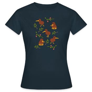 Neuseeland - Frauen T-Shirt - Navy - Vorne - AI Model Female 172 dark (172cm)
