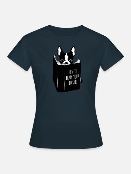 boston terrier - Frauen T-Shirt - Navy