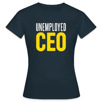 Arbeitsloser Chef - Frauen T-Shirt - Navy - Vorne - AI Model Female 172 dark (172cm)
