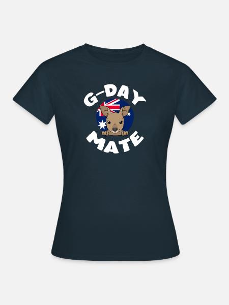 G-day Mate Kangaroo Australia - Frauen T-Shirt - Navy