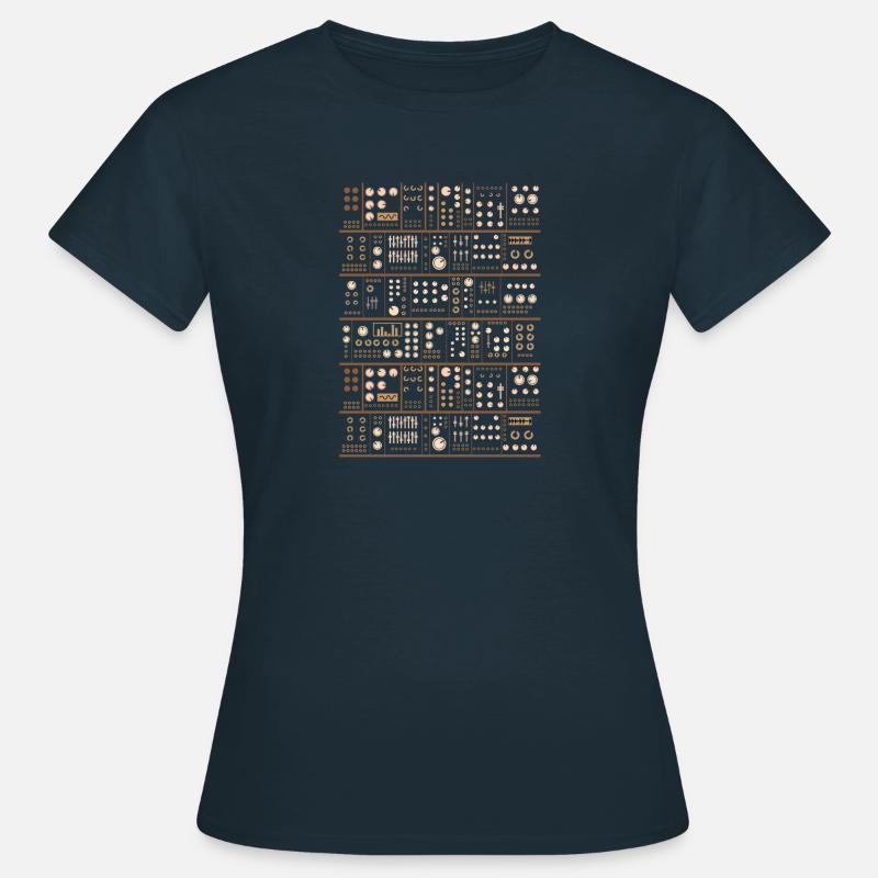 Modular Synthesizer Dj Analog Synth Vintage - Women's T-Shirt - navy
