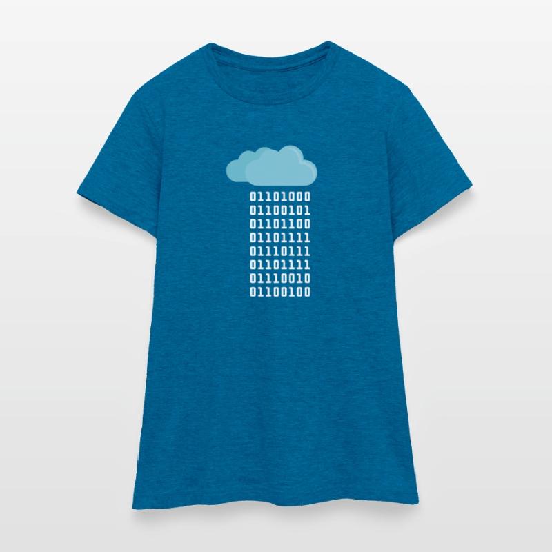 Cloud Computing Coder Programmierer Informatiker Frauen T-Shirt