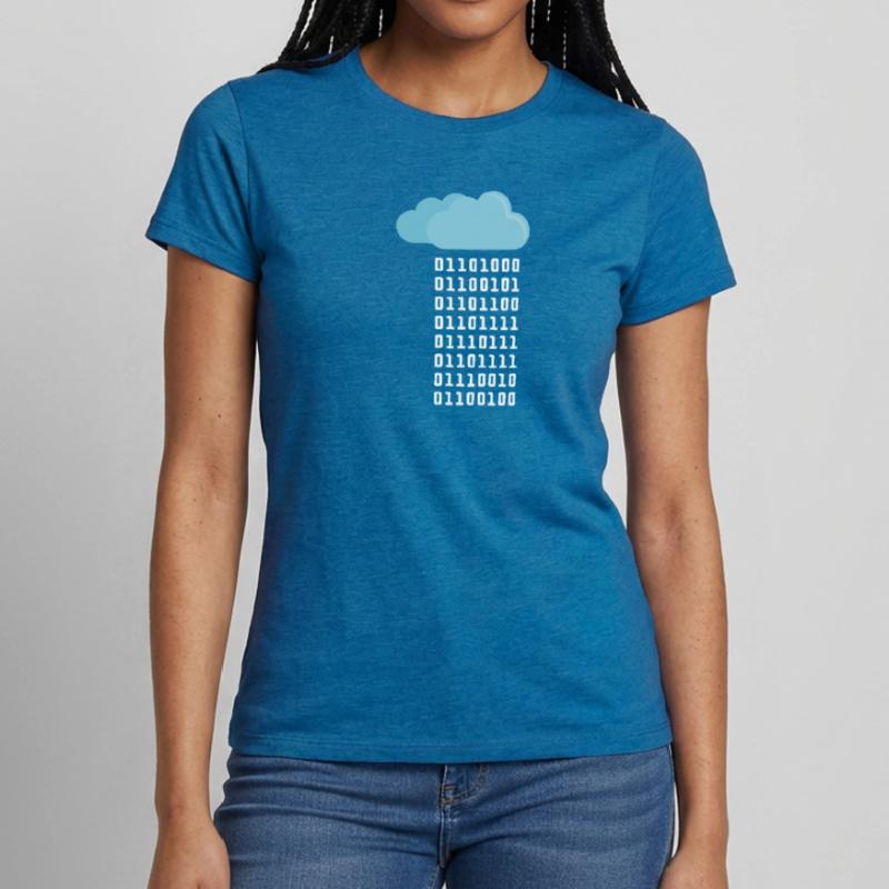 Cloud Computing Coder Programmierer Informatiker Frauen T-Shirt