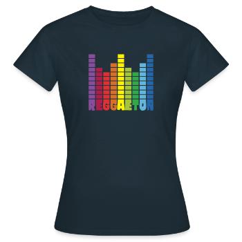 Reggaeton Cadeau Latin Dance Danseur - T-shirt Femme - marine - Devant - AI Model Female 172 dark (172cm)