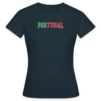 Portugal Flag Portuguese Flag Portuguese - Women's T-Shirt - navy - Front - AI Model Female 172 dark (172cm)