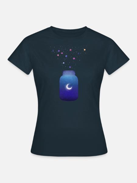 Space Jar - Frauen T-Shirt - Navy