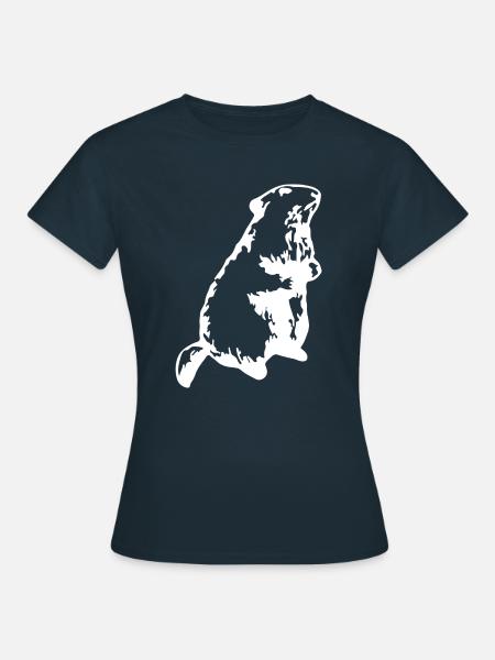 Murmeltier - Frauen T-Shirt - Navy