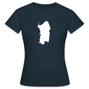 Sardinia Sardegna Italy Holidays Island Emigration - Women's T-Shirt - navy - Front - AI Model Female 172 dark (172cm)