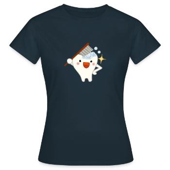 dents - T-shirt Femme - marine - Devant - AI Model Female 172 dark (172cm)