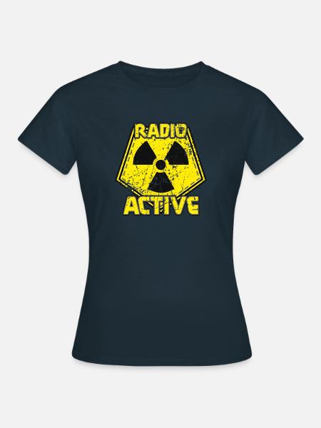 Radioaktiv - Frauen T-Shirt - Navy