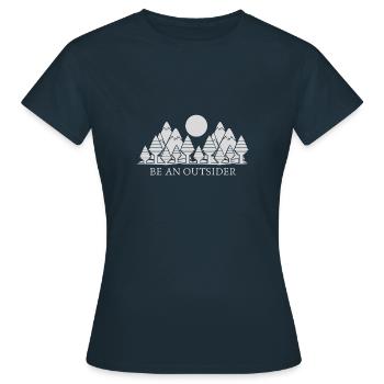 Être un outsider - T-shirt Femme - marine - Devant - AI Model Female 172 dark (172cm)