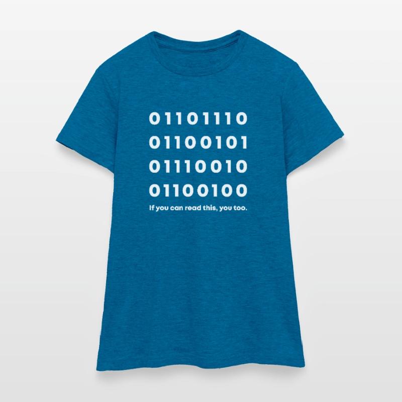 Nerd in binary code Women's T-Shirt