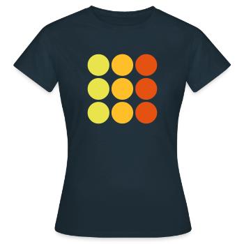 points - T-shirt Femme - marine - Devant - AI Model Female 172 dark (172cm)