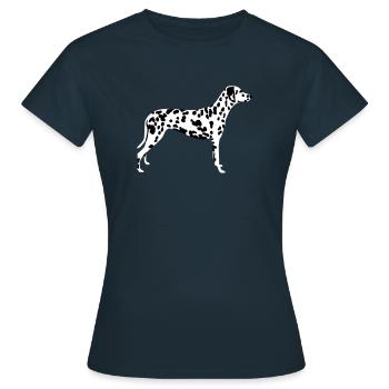 Dalmatian - Women's T-Shirt - navy - Front - AI Model Female 172 dark (172cm)