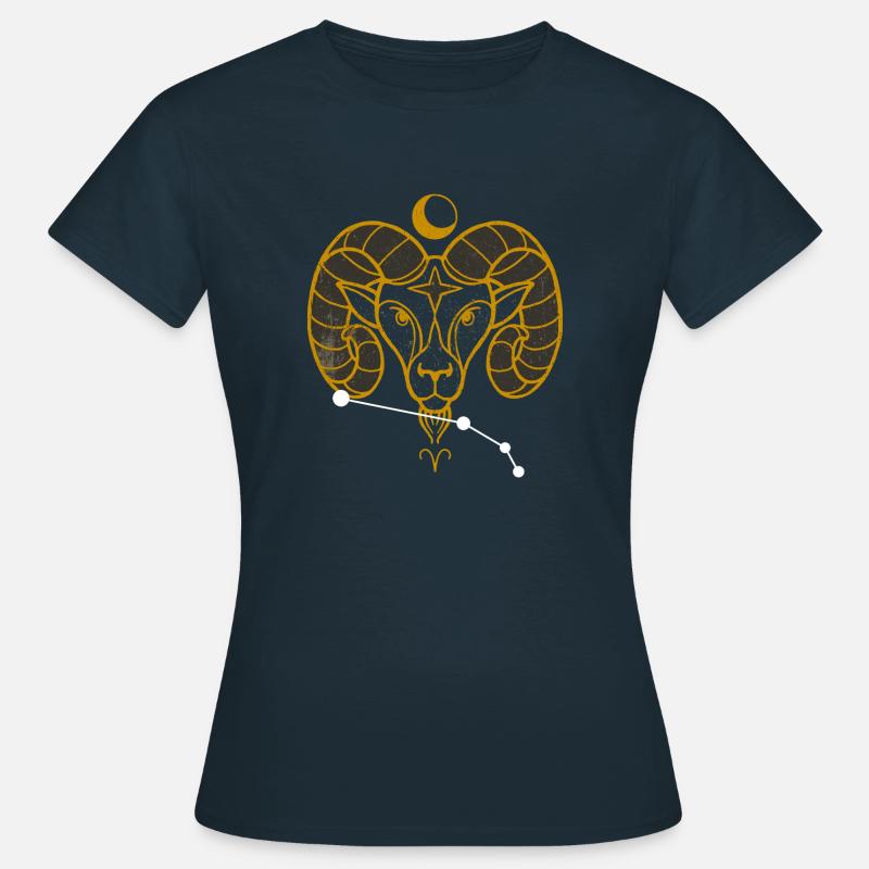 Widder - Frauen T-Shirt - Navy