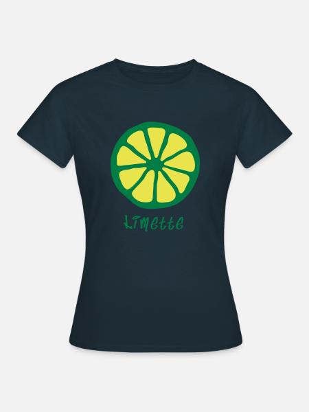 Limette - Frauen T-Shirt - Navy