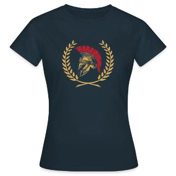 Rome Soldat Casque Romain Italie Cadeau Légionnaire - T-shirt Femme - marine - Devant - AI Model Female 172 dark (172cm)