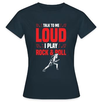 Rock n roll bruyant - T-shirt Femme - marine - Devant - AI Model Female 172 dark (172cm)