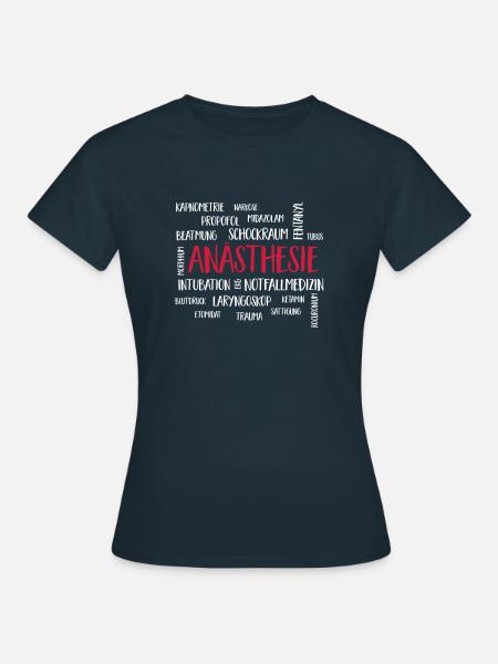 anästhesieclusterw - Frauen T-Shirt - Navy