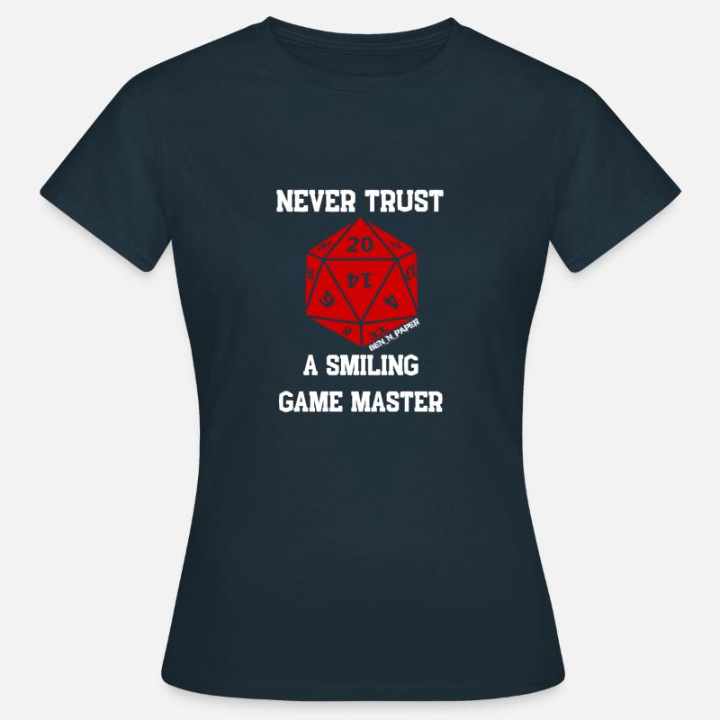 Game Master Role-Playing Game Dice - Women's T-Shirt - navy