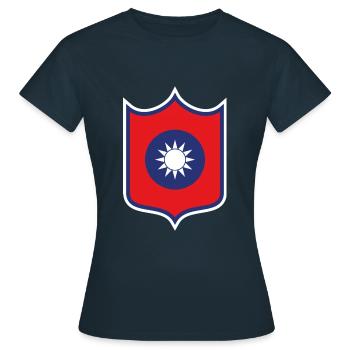 Armoiries de Taïwan - T-shirt Femme - marine - Devant - AI Model Female 172 dark (172cm)