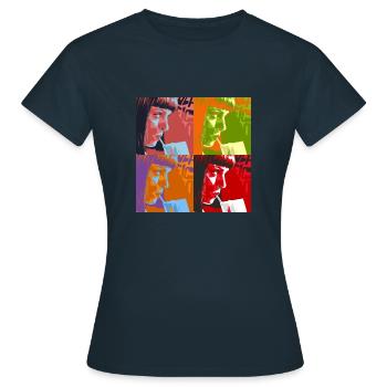 Mia Warhol - T-shirt Femme - marine - Devant - AI Model Female 172 dark (172cm)