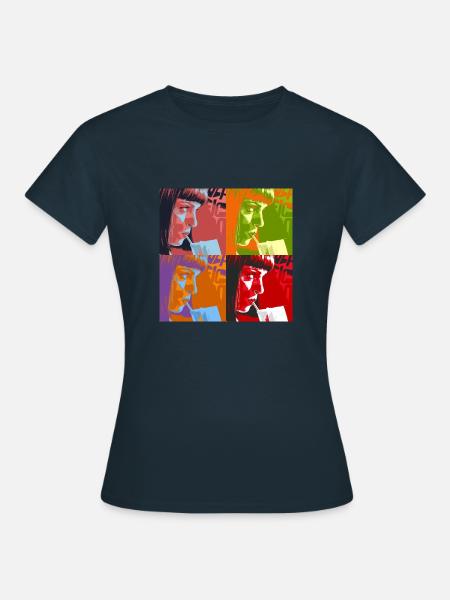 Mia Warhol - Frauen T-Shirt - Navy