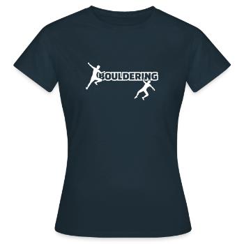 Bouldering - T-shirt Femme - marine - Devant - AI Model Female 172 dark (172cm)