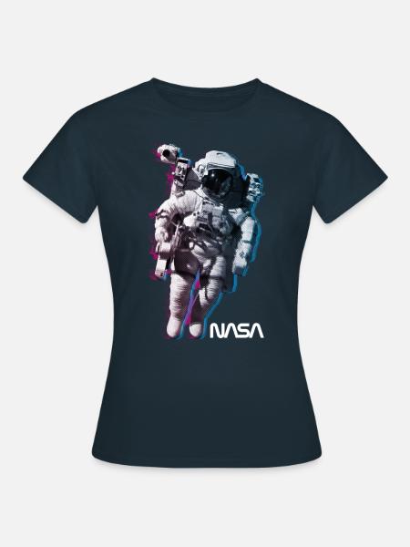 NASA Astronaut Met Officieel Logo - Dame-T-shirt - marineblå