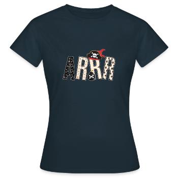 Déguisement pirate déguisement capitaine ARRR cadeau - T-shirt Femme - marine - Devant - AI Model Female 172 dark (172cm)