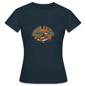 canard mandarine chuchoteur de mandarine canard mandarine - T-shirt Femme - marine - Devant - AI Model Female 172 dark (172cm)