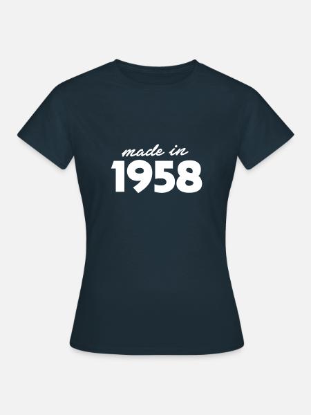 Baujahr 1958 - Frauen T-Shirt - Navy