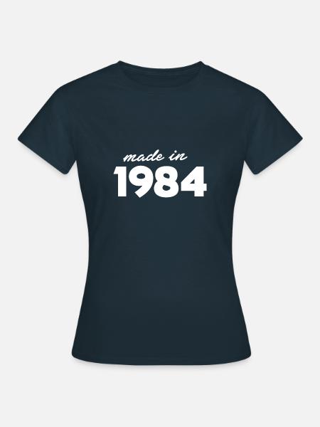 Baujahr 1984 - Frauen T-Shirt - Navy
