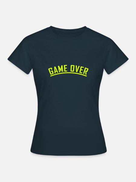 game over - Frauen T-Shirt - Navy